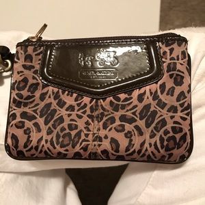 Coach Leopard Print Wristlet